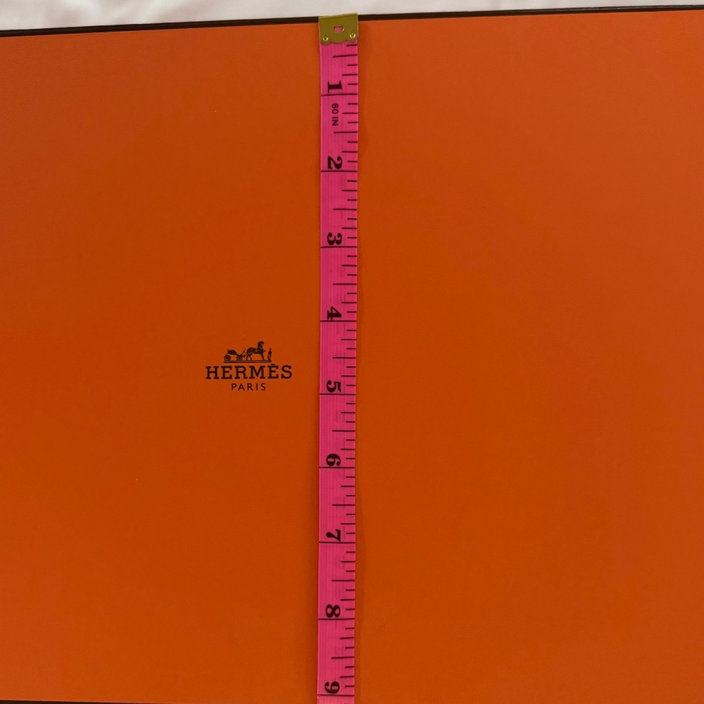Empty Hermes Orange Rectangular Box With Original… - image 4